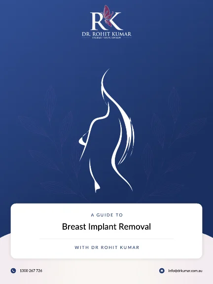 Cover of Dr Kumar's guide: Breast implant removal