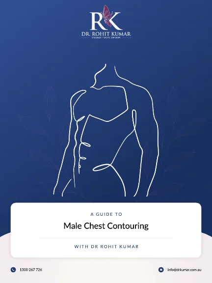 Cover of Dr Kumar's guide: Male chest contouring after weight loss